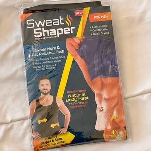 New in package men’s sweat shaper top